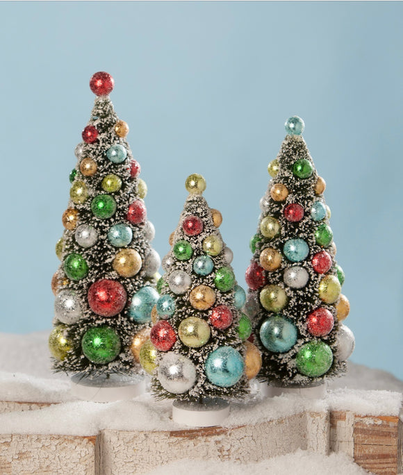 Merry and Bright Bottle Brush Trees (set of 3) LC8415