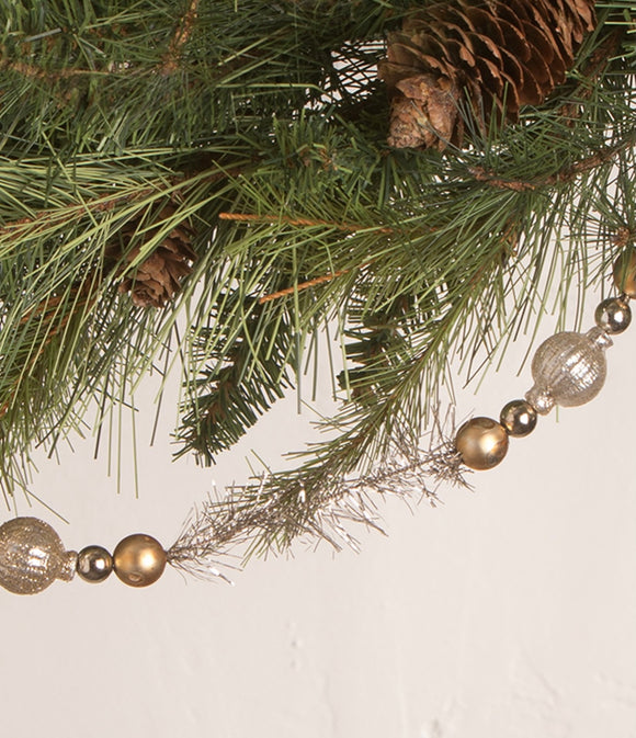 Silver and Gold Bead Garland LC0652